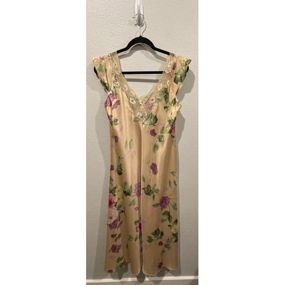 OSCAR DE LA RENTA Rare Floral Robe With Gown - Picture 5 of 5